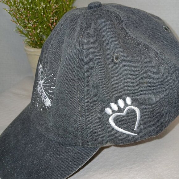 ADAMS FASHION HEADWEAR, "WILD AND FREE " EMBROIDERED GRAY CAP, NWOT - Picture 3 of 8